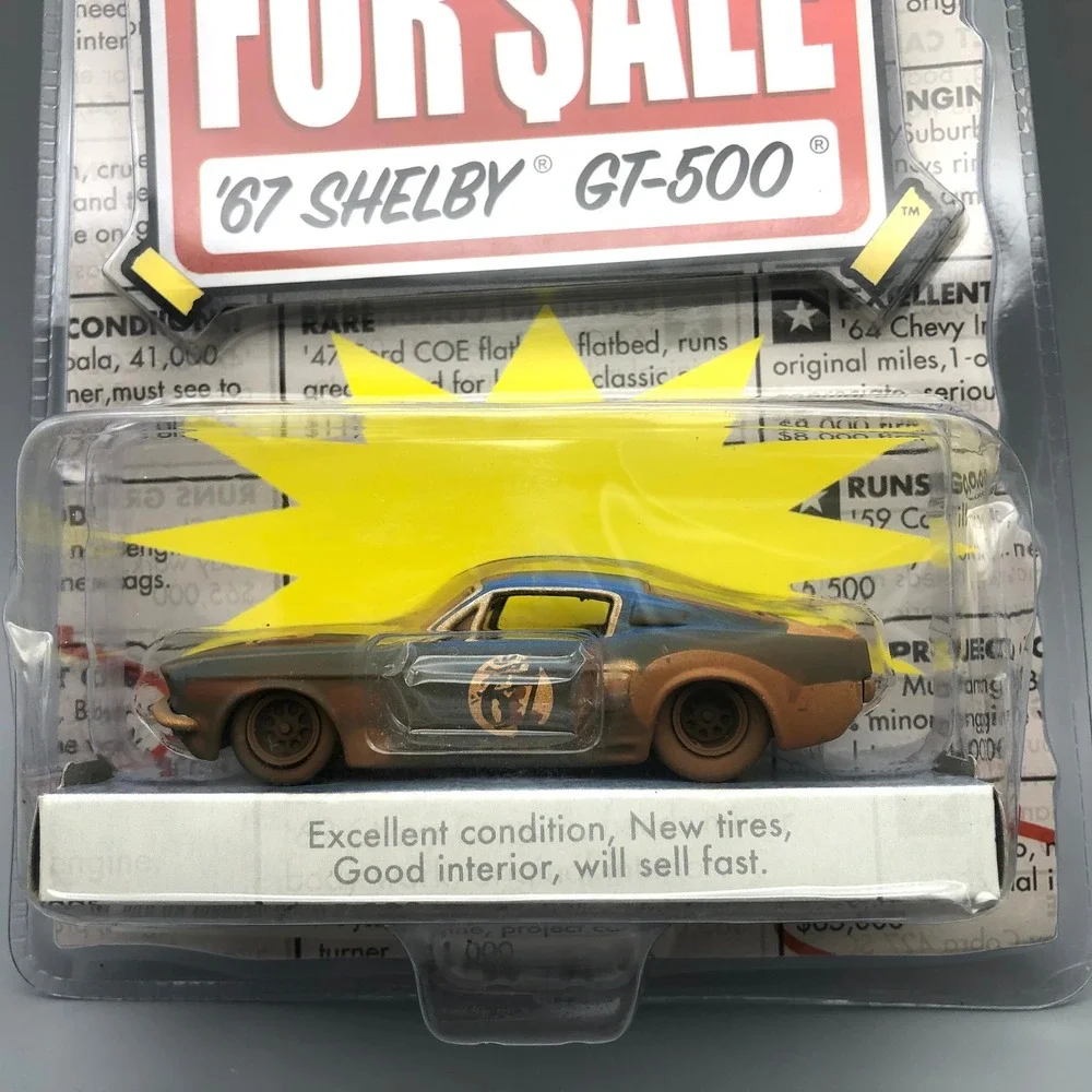 Jada Toys For Sale 1967 67 Shelby GT-500 Rusty Blue 1/64 Diecast Car Rubber Tire